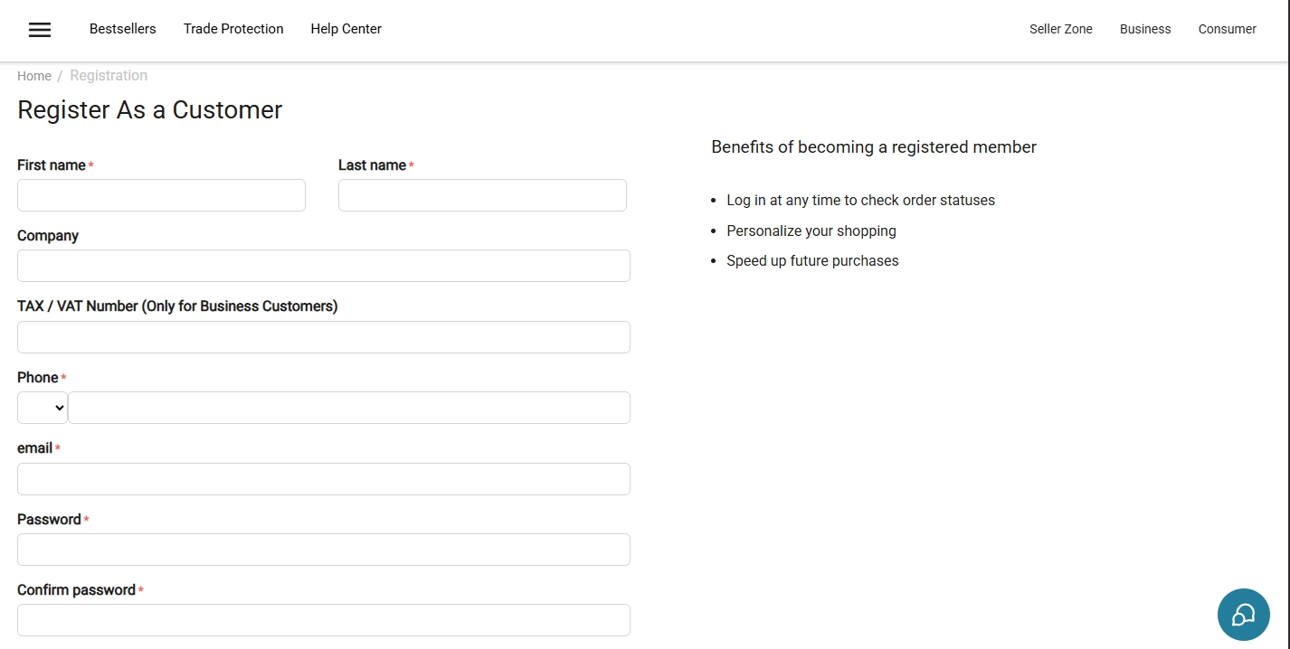 Fyaril registration form